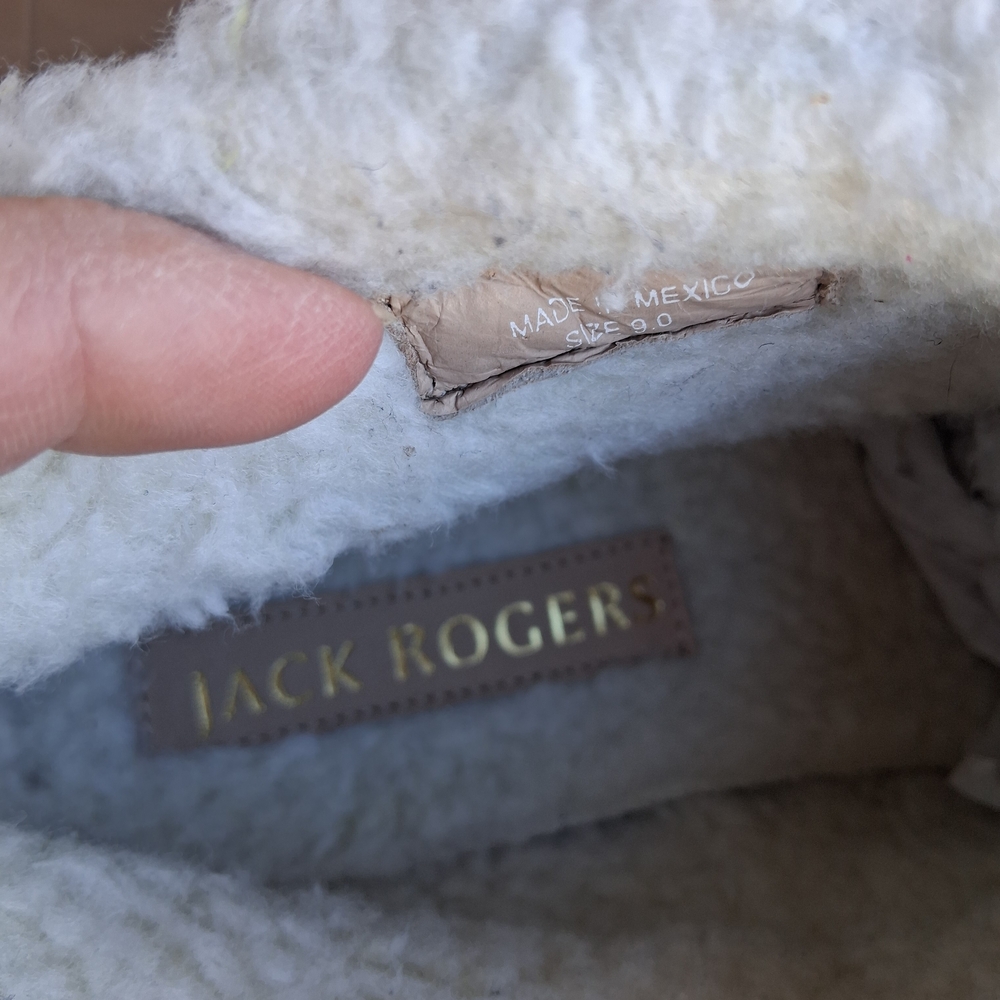 Jack Rogers Sienna Sherpa Lined Suede Booties Sz 9 NEW Water Resistant Trendy - Picture 10 of 15